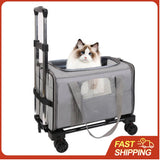Pet Trolley Bag Detachable Rolling Carrier