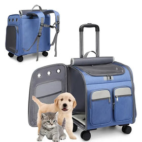 Wheeled Pet Carrier Backpack