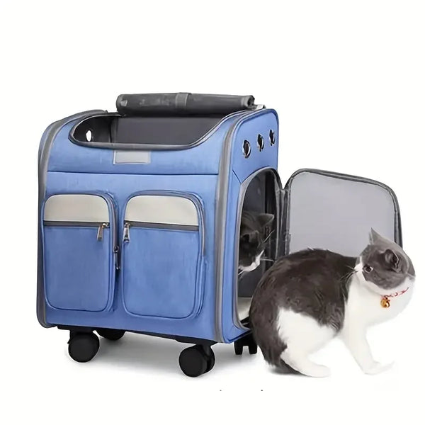 Wheeled Pet Carrier Backpack