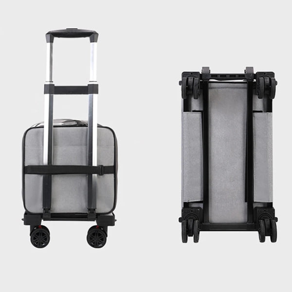 Pet Trolley Bag Detachable Rolling Carrier
