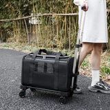 Pet Trolley Bag Detachable Rolling Carrier