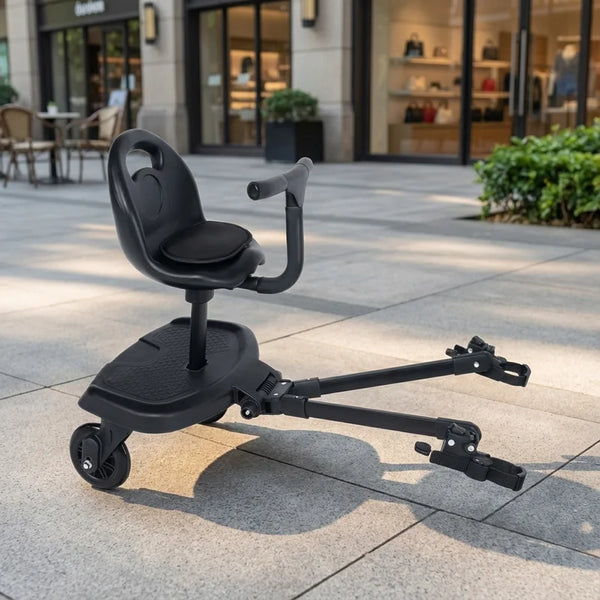 Universal Stroller Ride-On Board with Detachable Seat