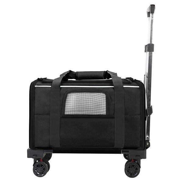 Pet Trolley Bag Detachable Rolling Carrier