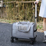 Pet Trolley Bag Detachable Rolling Carrier