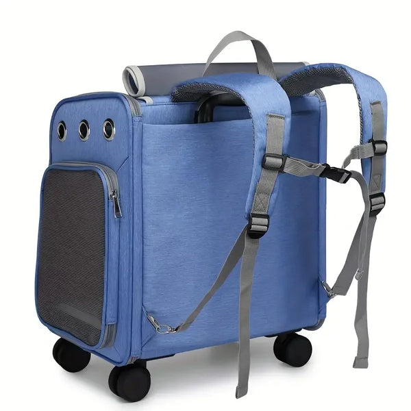 Wheeled Pet Carrier Backpack