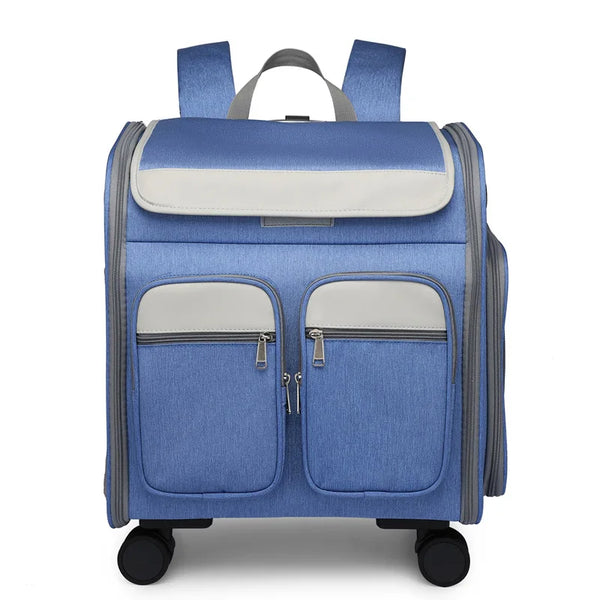 Wheeled Pet Carrier Backpack