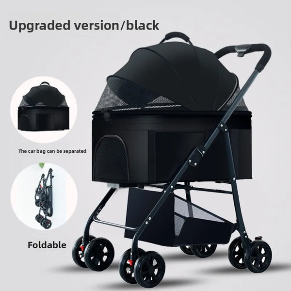 Pet Dog Stroller 3-in-1 Dog Wagon