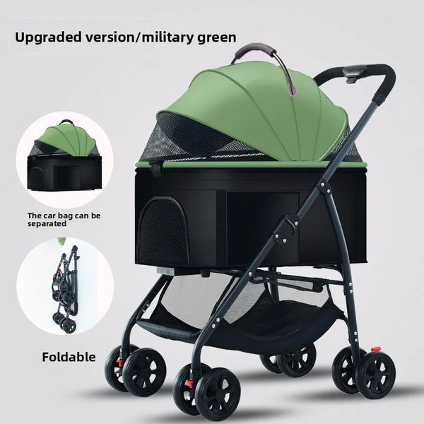 Pet Dog Stroller 3-in-1 Dog Wagon