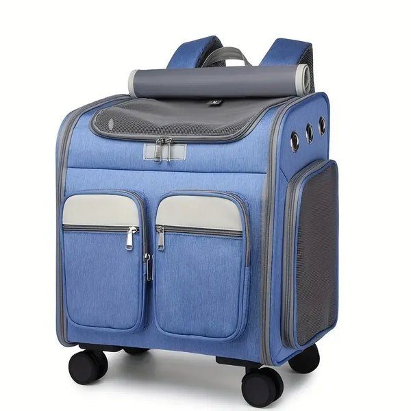 Wheeled Pet Carrier Backpack