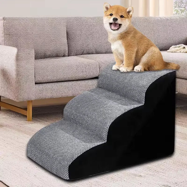 Pet 2/3 Step Dog Stair Cat Pet Ramp Ladder Washable