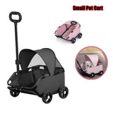 Foldable Dog Stroller 4 Wheel Pet Cart