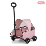Foldable Dog Stroller 4 Wheel Pet Cart