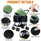 Pet Dog Stroller 3-in-1 Dog Wagon
