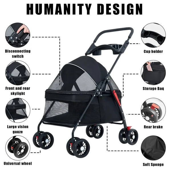 Pet Stroller Dogs Cats