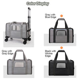 Pet Trolley Bag Detachable Rolling Carrier