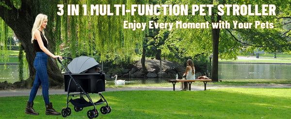 Pet Dog Stroller 3-in-1 Dog Wagon