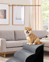 Pet 2/3 Step Dog Stair Cat Pet Ramp Ladder Washable