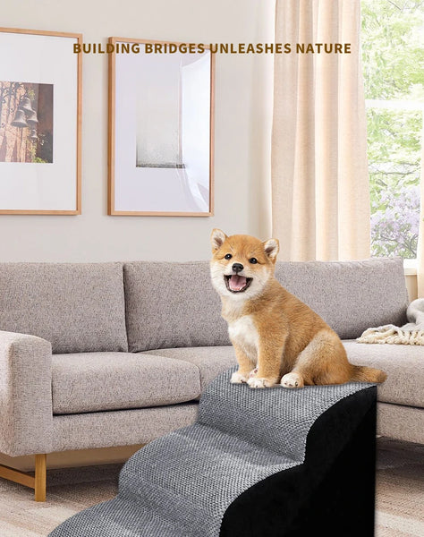 Pet 2/3 Step Dog Stair Cat Pet Ramp Ladder Washable