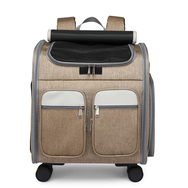 Wheeled Pet Carrier Backpack