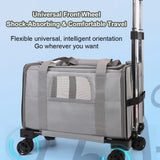 Pet Trolley Bag Detachable Rolling Carrier
