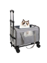 Pet Trolley Bag Detachable Rolling Carrier