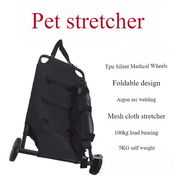 Pet stretcher, animal rescue cart, pet transfer stretcher